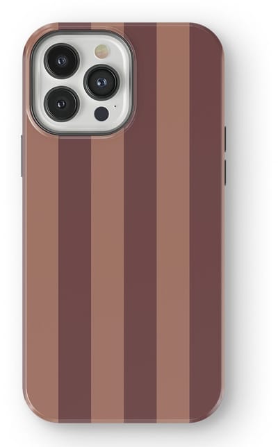 DripCase Gestreept Hoesje geschikt voor iPhone 13 Pro Max | Backcover met Mag | Stripes Motief | Trendy Case geschikt voor iPhone 13 Pro Max met Strepen Burgundy Rush