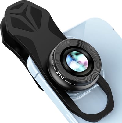 Dailygoods- Fisheye-lens 210° - Professionele Mobiele Telefoonlens - Hoge Kwaliteit - Optische Lens - Geschikt voor iPhone/Samsung/Pixels - Lange Levensduur - Camera Lens