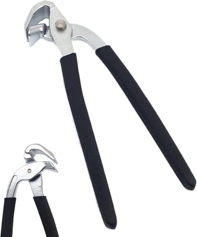 Autoclip Tang - Universele Tang - Reparatie Elektrische Connectoren - Koolstofstaal Constructie - 24 x 5 x 3.5 cm - Zwart
