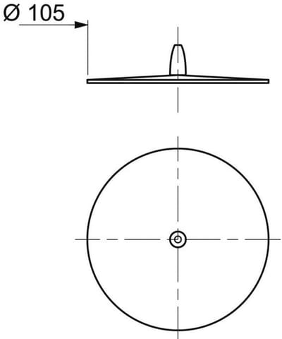 Eccentrische Stopper Universeel Ø 105 mm - Blauw