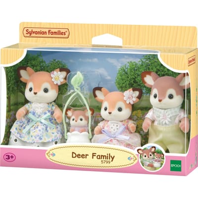 Sylvanian Families 5799 Familie Hert- 4 fluweelzachte speelfiguren