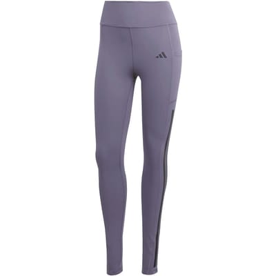 Adidas Optime 3 Stripes Full Length Leggings Paars XL / Regular Vrouw