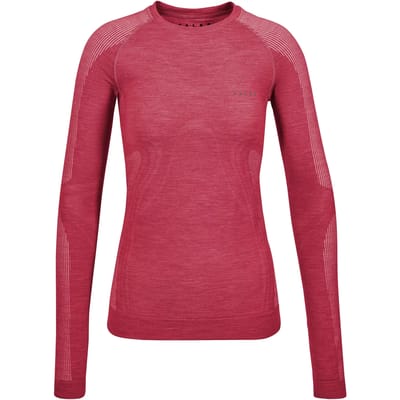 FALKE Wool-Tech Light warme en koude temperatur wol functioneel materiaal Top van onderlaag dames rood - maat S