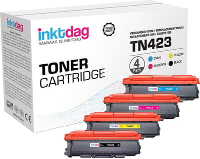 Inktdag toner cartridge voor Brother TN-423 /TN423 / TN-423CMYK/ TN423 TN421 multipack (4 stuks) voor Brother MFC-L8690CDW | DCP-L8410CDW |HL-L8260CDW | HL-L8360CDW |MFC-L8900CDW
