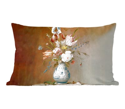 Sierkussens - Kussentjes Woonkamer - 50x30 cm - Oude meesters - Bloemen - Balthasar van der Ast