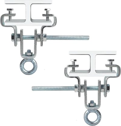 Ophanghaakjes voor Bokszak, Set van 2, Draagklemmen van Staal, Verstelbaar van 63 mm tot 220 mm.