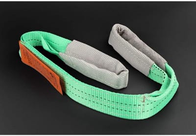 Strap Flat Loop 2000kg 1m - Dubbele Strap met Gespen, Polyester, Snij- en Schuurvast, Ideaal voor Zware Lasten en Voertuigen