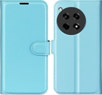 Coverup Hoesje - Geschikt voor OnePlus 12R Hoesje - Coverup Book Case - Lichtblauw
