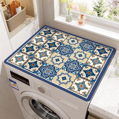 Wasmachine Topmat - Apparaatbeschermer - Apparaten Beschermen - Snel Absorberend - 50 x 60 cm - Bohemen Stijl