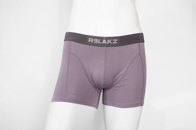 RELAKZ Boxershort Heren 2-Pack - Organisch Katoen - Ridge Purple - Maat S