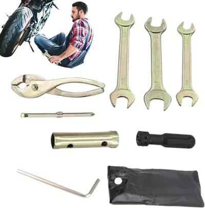 Scooter Onderhoudsgereedschap - Reparatieset Motor - Motoronderhoud Uitvoeren - Complete Gereedschapcollectie - 1 Set - Zwart