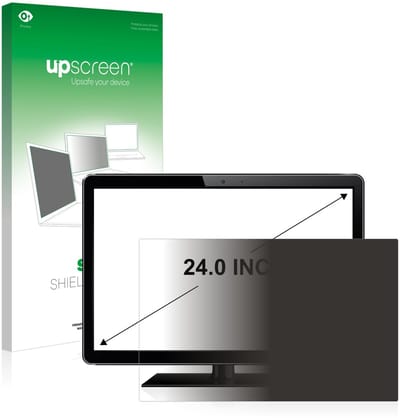 upscreen - privacyscherm voor Alles-in-één PC's mit 24 inch Schermen [532 mm x 299 mm, 16:9] - privacy filter screenfilter Blauwlichtfilter