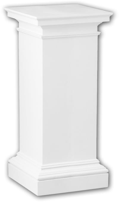 Volle zuilen sokkel 114003 Profhome Zuil Sierelement Dorische stijl wit