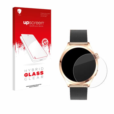 upscreen - Screenprotector voor Niolina Smartwatch 1.27" - Folie Beschermfolie Beschermglas transparant