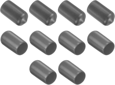 Rubberen doppen - Eindkappen beschermkap - Meubels beschermen - Zacht elastisch materiaal - 10 stuks 105 mm - Donkergrijs