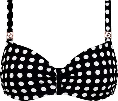 Chantelle - Sauvage Bandeau Bikini Top Dolce - maat 80D - Zwart/Wit