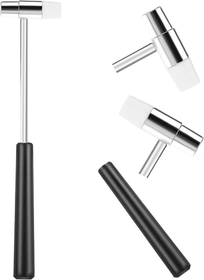 Lichte mini hamer met dubbele kop, 7.1 inch, voor ambacht, horloges en houtbewerking, ideaal voor muziekinstrumenten en knutselprojecten