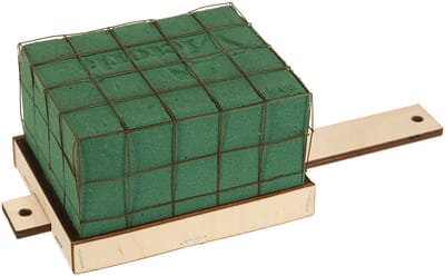 Steekschuim baksteen basis hout Florette Eco 12×10cm