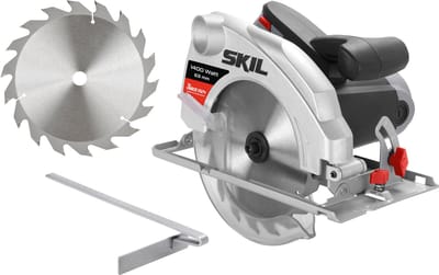 SKIL Cirkelzaag 1400W - Zaagcapaciteit 63mm - Cirkelzaagmachine - Inclusief 2 Stuks Zaagblad 18 tanden & Breedtegeleider- Skil 1054 AA