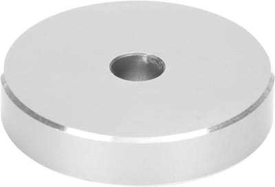 - 45 RPM Adapter - Platenspeler Accessoire - Zwart Goudkleurig - Conversieblad - Groot Gat - Geschikt voor 45 RPM Records - Zilver - Online Bestellen - Hoge Kwaliteit