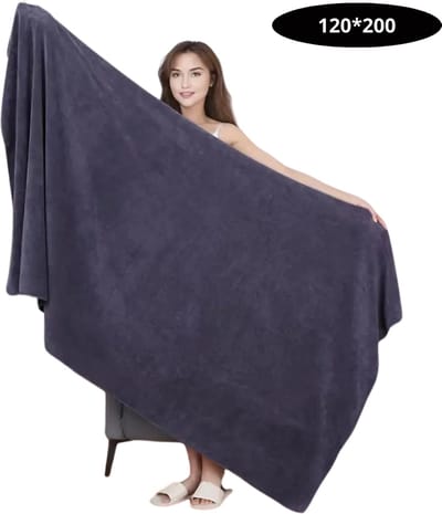 Livano Badlaken - Strandlaken - Badlakens - Strandhanddoek - Volwassenen - Handdoeken - Beach Towel - Stranddeken - Donkergrijs 120x200