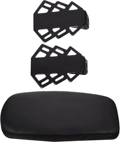 Fietsachterbank met Pedaalsteunen - Fietszadel Kinderen - Comfortabel Fietsen - Verdikt Spons Kussen - 36.5 cm Lengte - Zwart