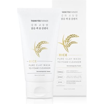 [Deal] THANK YOU FARMER - Rice Pure Clay Mask to Foam Cleanser - 150ml
