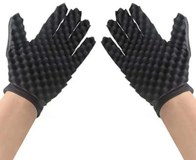 WiseGoods Premium Afro Hair Twist Spons Handschoen Voor Krullen & Coils - Accesspoires Voor Haren - Haaraccessoires - Styling Tool