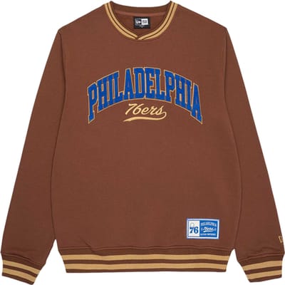 New Era NBA Philadelphia 76ers Letterman Classic Sweatshirt Bruin