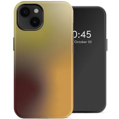 Selencia Hoesje - Geschikt voor Apple iPhone 14 - Backcover geschikt voor MagSafe - Gradient Olive Dust