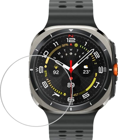 Screenprotector - Geschikt voor Samsung Galaxy Watch Ultra - Sterk & Shockproof - Tempered Glass - Beschermglas Screen Cover - Gehard Glas - Bescherm Protector voor Smartwatch