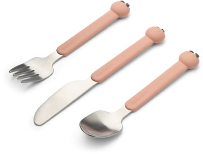 Liewood Tove Peach Cutlery Set Peach / Pale tuscany multi mix - Bestekset