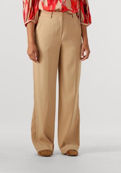 Minus Livina Straight Leg Pant Broeken Dames - Camel - Maat 36