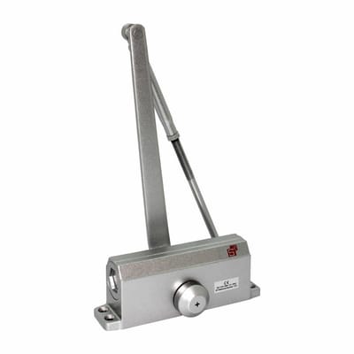 Deurdranger - Zilvergrijs - Aluminium - VEILIG - Veilig 303 schaararm grijs