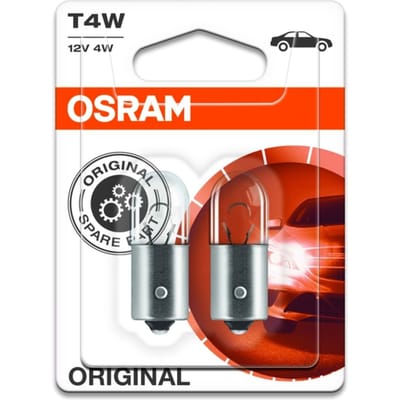 Ams-Osram Gloeilamp OSRAM T4W 12V/ 4W, 2 stuk