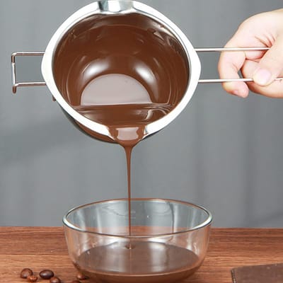 Water Bath Melting Pan 400ml - Dubbele Boiler voor Chocolade - Smeltpan voor Snoep, Boter, Kaas, Zeep en Was