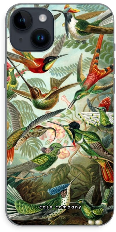Case Company® - Hoesje geschikt voor iPhone 14 Plus hoesje - Haeckel Trochilidae - Soft Cover Telefoonhoesje - Bescherming aan alle Kanten en Schermrand