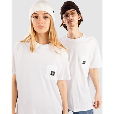 Element Icon Label Pocket T-shirt Met Korte Mouwen Wit L Man