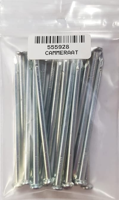 Draadnagels – platte kop (PK) – verzinkt staal – 3,0x65 mm – 70 gram – spijkers voor hout en constructie