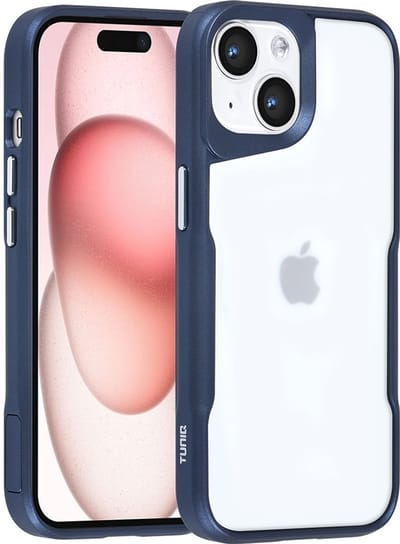 TUNIQ telefoonhoesje voor Apple iPhone 15 - Siliconen backcover - Donkerblauw