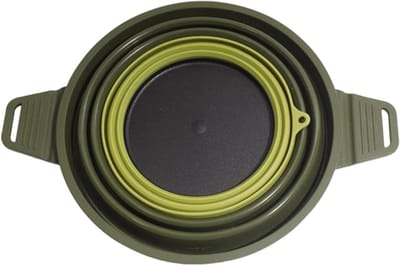 Camping Kookset - Wandelkookset Outdoor - Buiten Koken - Hittebestendig Roestvrij Staal - 2500 ml - Olijfgroen