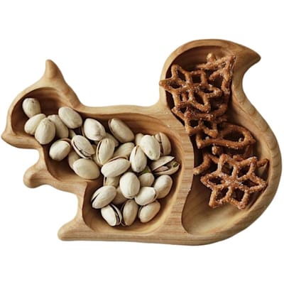Houten Serveerblad Uniek Vormig Houten Snack Serveerbord Voorgerecht Serveerblad Decoratie voor Feest