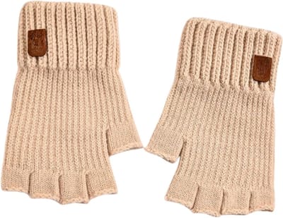 Warm Gebreide Vingerloze Winterhandschoenen voor Binnen en Buiten - Stretchy en Comfortabel voor Mannen en Vrouwen