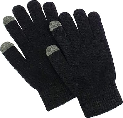 3BMT® Handschoenen Dames - One Size - Touchscreen Stof - Zwart