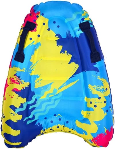 Opblaasbare surfplanken voor volwassenen, lichtgewicht bodyboards met handvatten, zachte bodyboards, drijfplanken voor in het zwembad