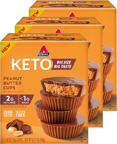 Atkins | Keto | Peanut Butter Cups | 3 stuks | 3 x 30g