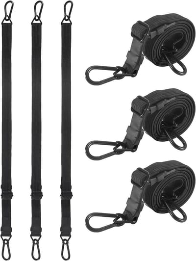 Verstelbare Bungee Koorden - Spanbanden met Haak - Vastzetten van Lading - Uniek Verstelbaar Ontwerp - 4 Stuks 91 cm