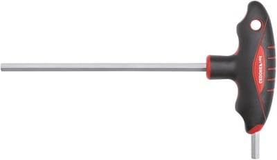 Hoekschroevendraaier - Inbussleutel T-greep - Vastzetten Schroeven - 2-componenten handgreep - 10 mm - Multicolor