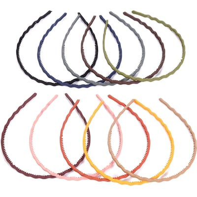 Golvend Hoofdbandje voor Vrouwen Golvend Haarband Snoepkleur 180 graden Stretch Mode Hoofdbanden Mat Minimalistisch gray