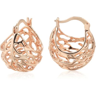 Boucle d'oreille Boule Creuse Brillante Mode pour Femmes Créative Insolite Couleur Or Rose Ethnique Mariée Vintage Quotidienne Bijoux Nouveau beige